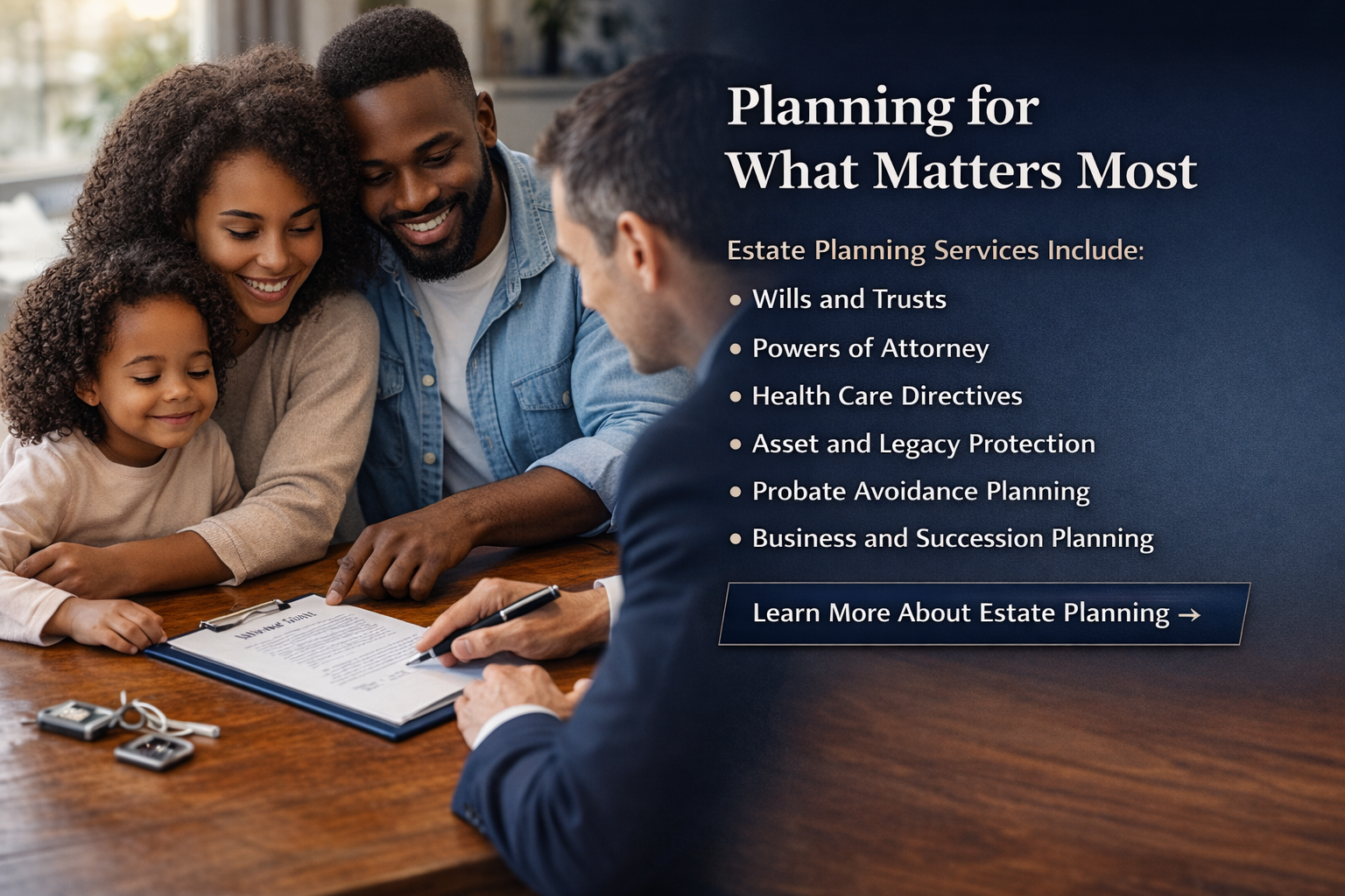 estate planning attorney meeting cornerstone lawfirm