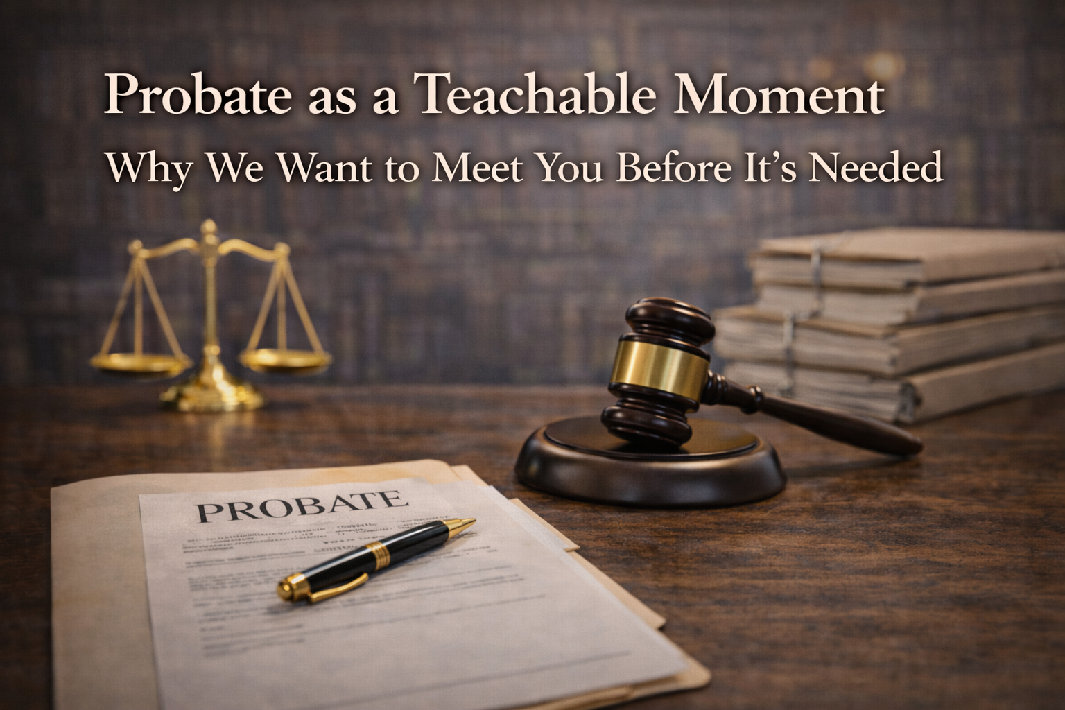 Probate as a Teachable Moment