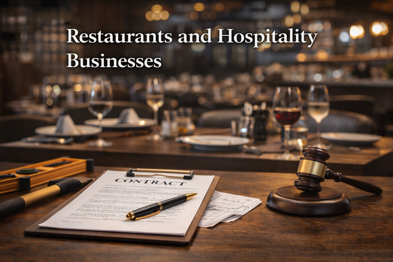 business law for Restaurants and Hospitality Businesses